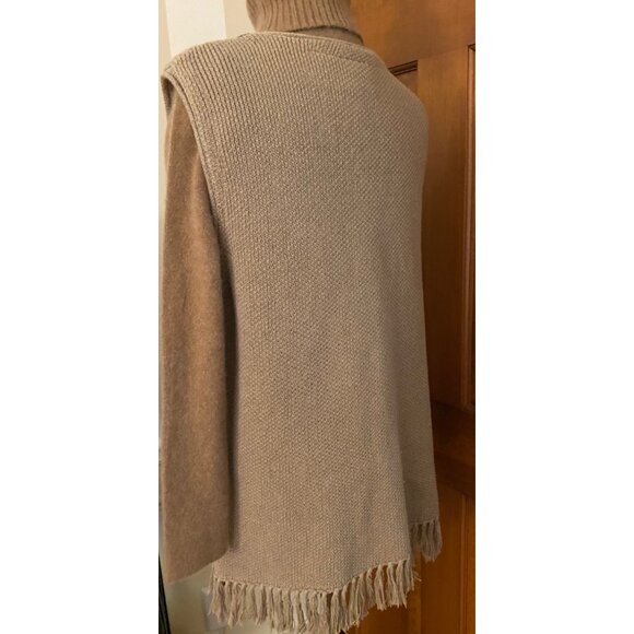 VTG Southwestern Knit Sweater Vest Womens Med Fringe Festival Indie Rock Western - Picture 6 of 13